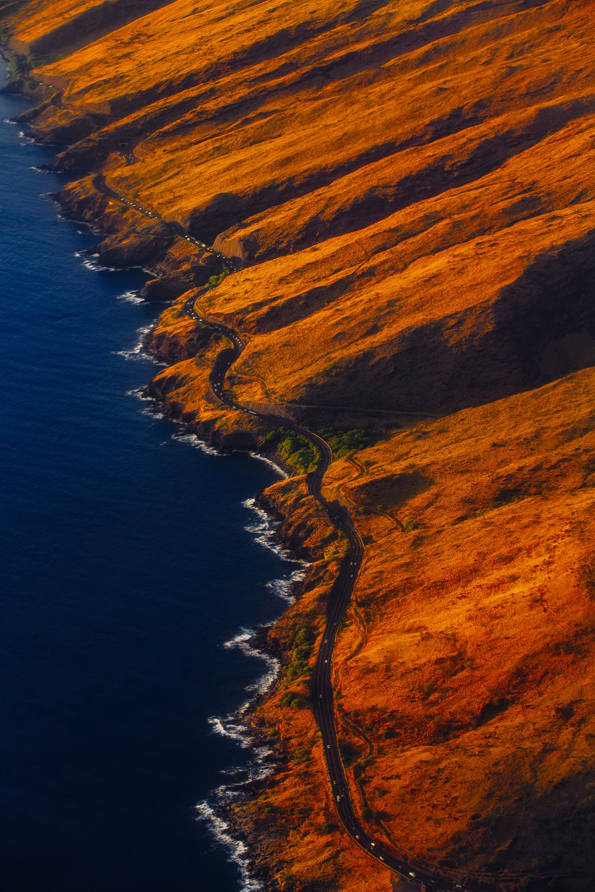 Mountain road overlooking the Levantine coast